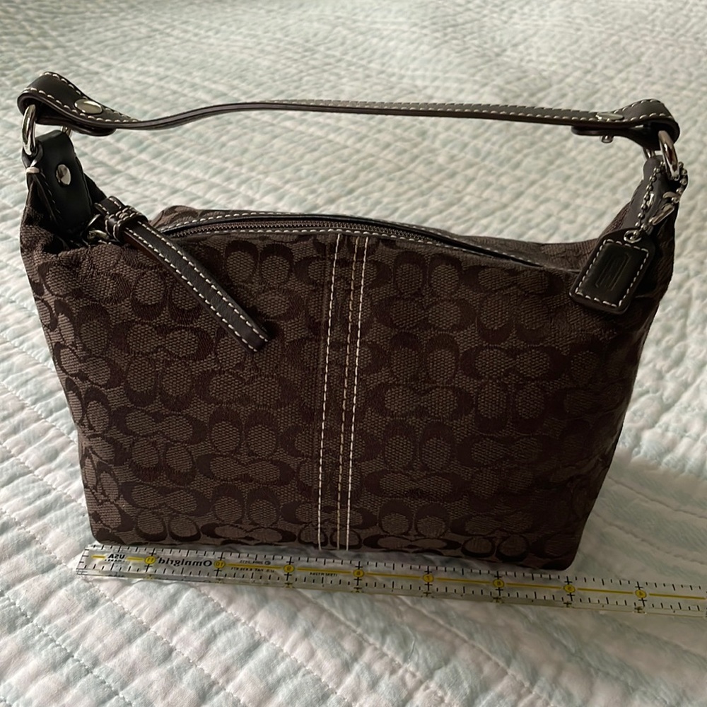 Signature Coach cocoa brown purse
